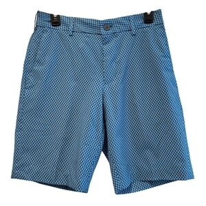 Walter‎ Hagen 11 Golf Shorts Men's Size 30 Blue Pattern Stretch Waistband